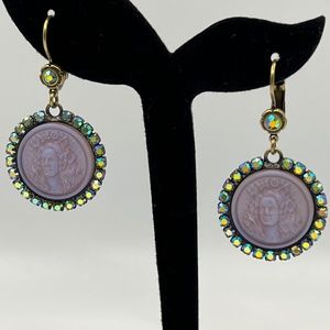 RARE - Kirks Folly shimmering "Lula Fairy Dream Stone Leverback Earrings"